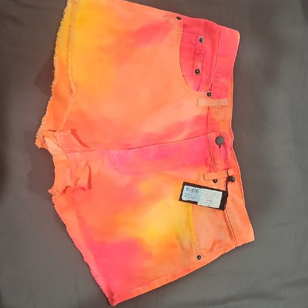 CARMAR Tie-Dye Jean Shorts - Picture 1 of 11